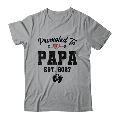 Promoted To Papa Est 2027 First Time Fathers Day Shirt & Hoodie | siriusteestore