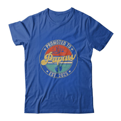 Promoted To Papaw 2025 Pregnancy New First Papaw Retro Shirt & Hoodie | siriusteestore