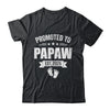 Promoted To Papaw Est 2025 Fathers Day First Time New Papaw Shirt & Hoodie | siriusteestore