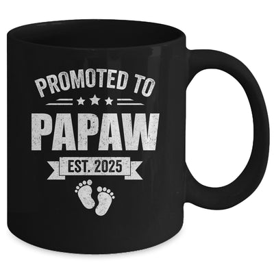 Promoted To Papaw Est 2025 Fathers Day First Time New Papaw Mug | siriusteestore