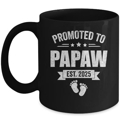 Promoted To Papaw Est 2025 Fathers Day First Time New Papaw Mug | siriusteestore