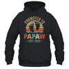 Promoted To Papaw Est 2025 Fathers Day Vintage Shirt & Hoodie | siriusteestore