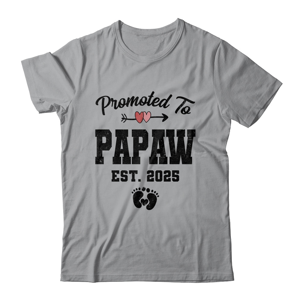 Promoted To Papaw Est 2025 First Time Fathers Day Shirt & Hoodie | siriusteestore