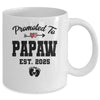 Promoted To Papaw Est 2025 First Time Fathers Day Mug | siriusteestore