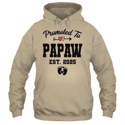 Promoted To Papaw Est 2025 First Time Fathers Day Shirt & Hoodie | siriusteestore
