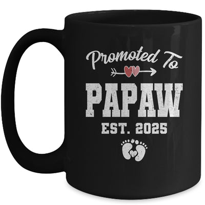 Promoted To Papaw Est 2025 Funny First Time Fathers Day Mug | siriusteestore