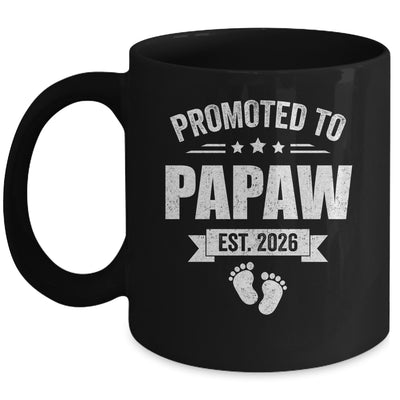 Promoted To Papaw Est 2026 Fathers Day First Time New Papaw Mug | siriusteestore