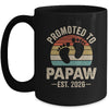 Promoted To Papaw Est 2026 Fathers Day Vintage Mug | siriusteestore