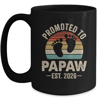 Promoted To Papaw Est 2026 Fathers Day Vintage Mug | siriusteestore