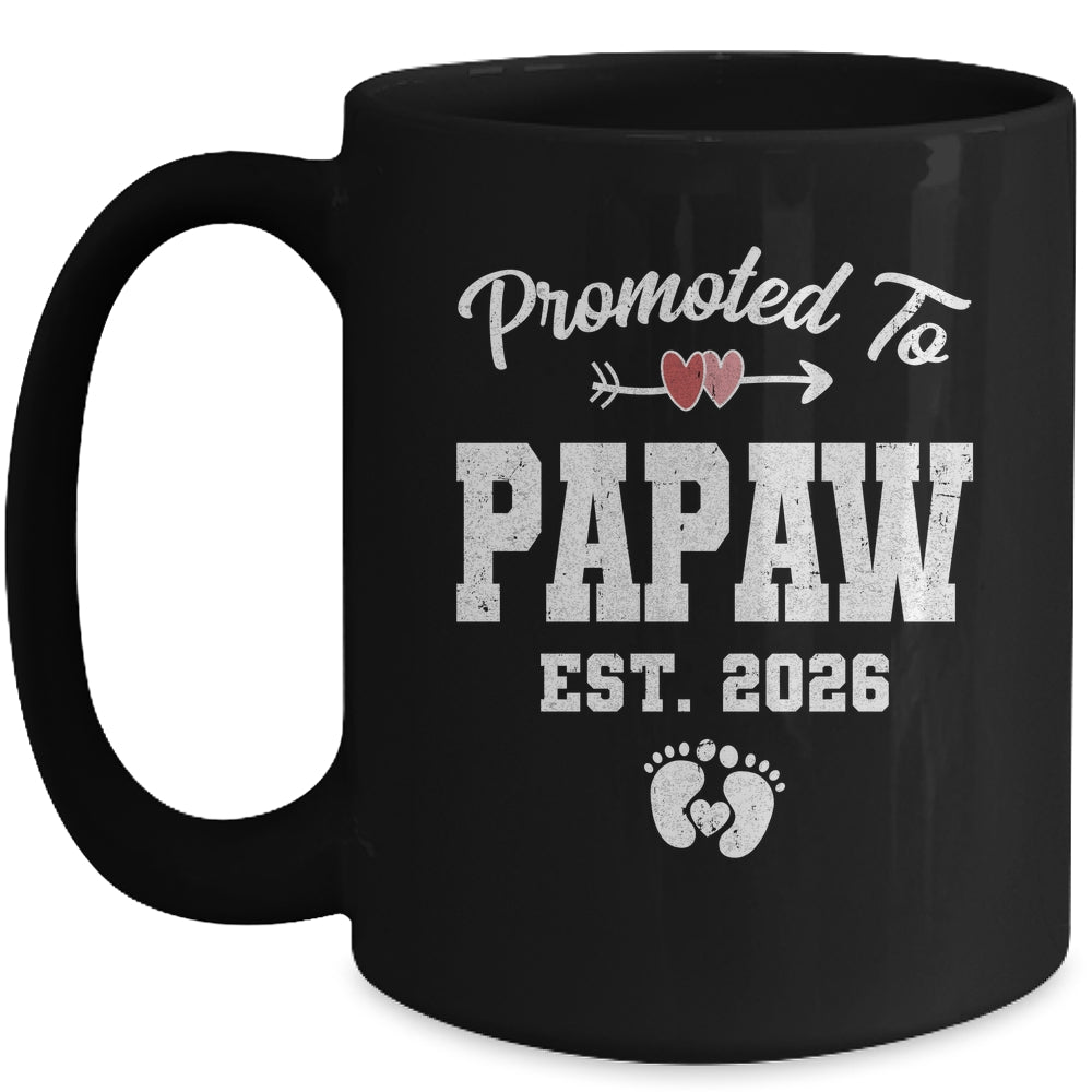 Promoted To Papaw Est 2026 Funny First Time Fathers Day Mug | siriusteestore
