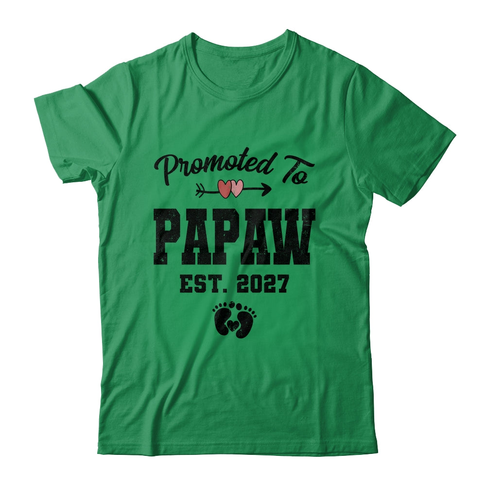 Promoted To Papaw Est 2027 First Time Fathers Day Shirt & Hoodie | siriusteestore