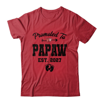 Promoted To Papaw Est 2027 First Time Fathers Day Shirt & Hoodie | siriusteestore
