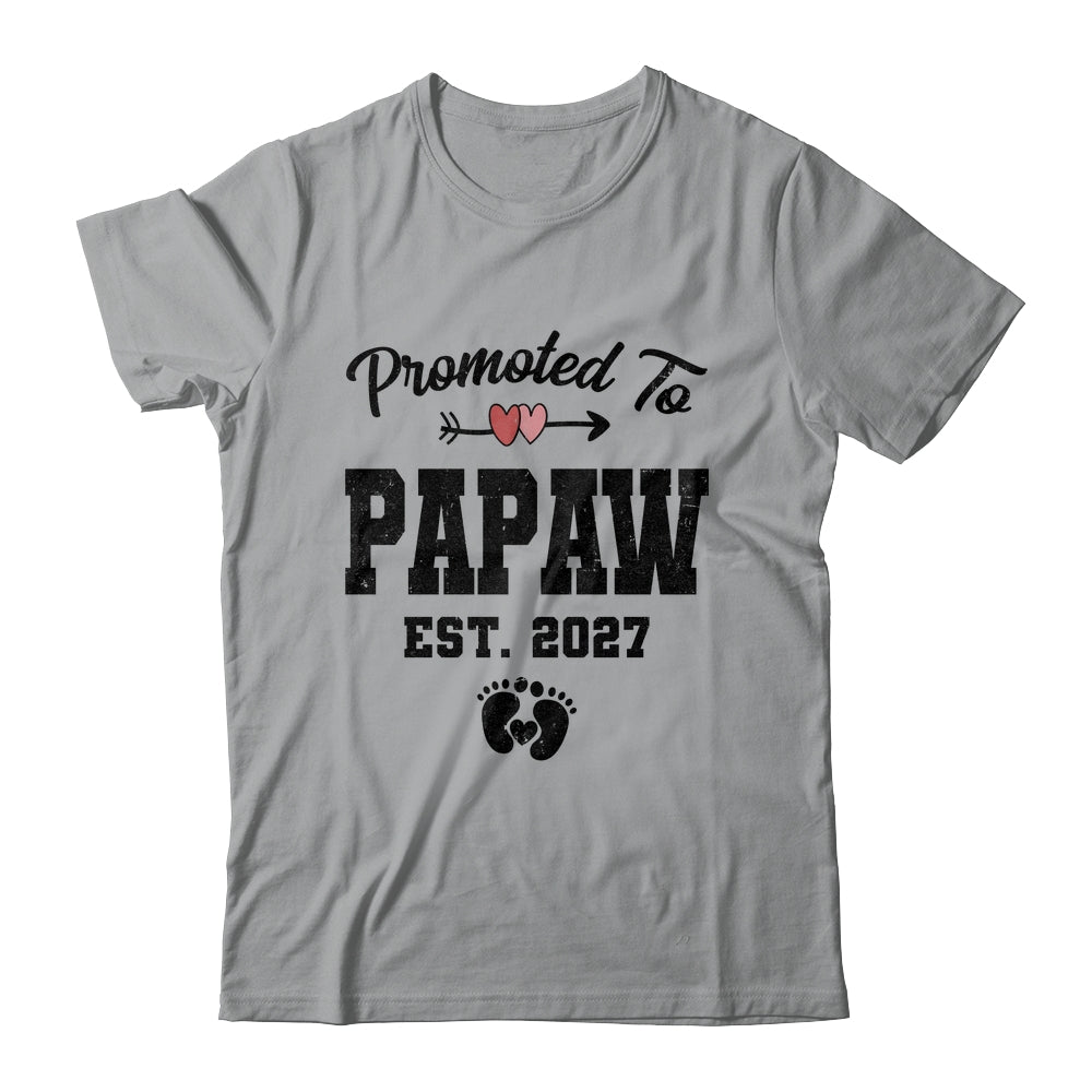 Promoted To Papaw Est 2027 First Time Fathers Day Shirt & Hoodie | siriusteestore