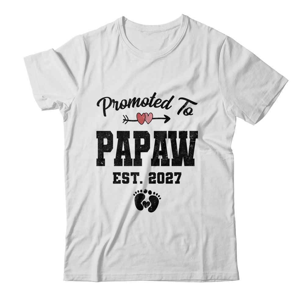 Promoted To Papaw Est 2027 First Time Fathers Day Shirt & Hoodie | siriusteestore