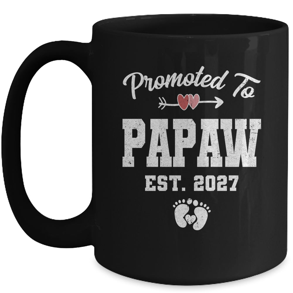 Promoted To Papaw Est 2027 Funny First Time Fathers Day Mug | siriusteestore