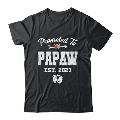 Promoted To Papaw Est 2027 Funny First Time Fathers Day Shirt & Hoodie | siriusteestore