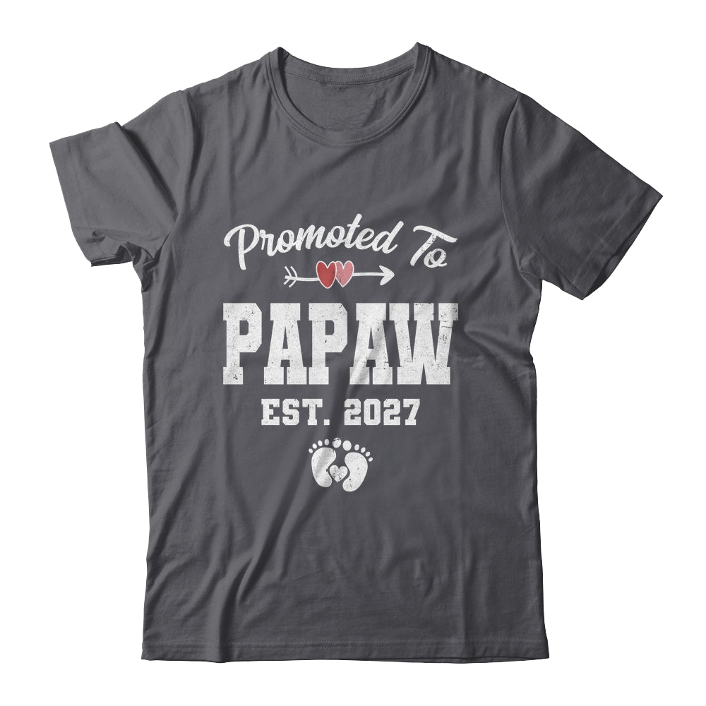 Promoted To Papaw Est 2027 Funny First Time Fathers Day Shirt & Hoodie | siriusteestore
