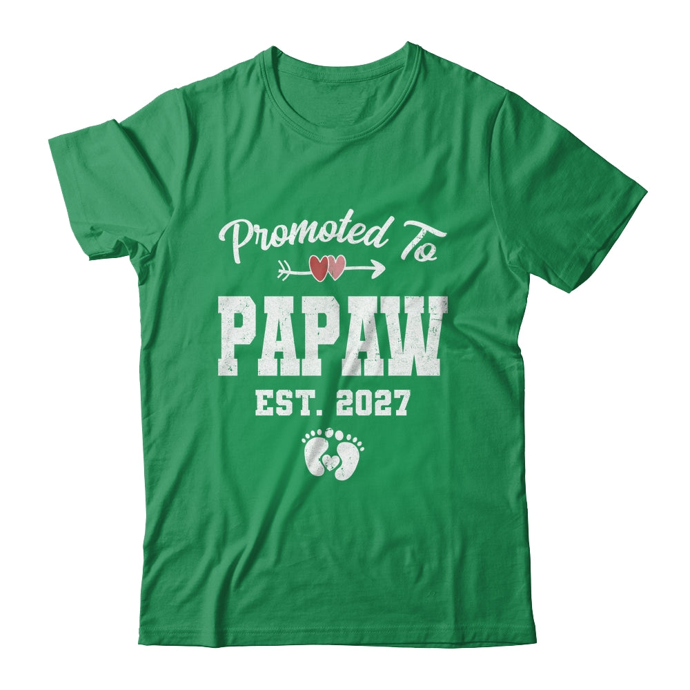 Promoted To Papaw Est 2027 Funny First Time Fathers Day Shirt & Hoodie | siriusteestore