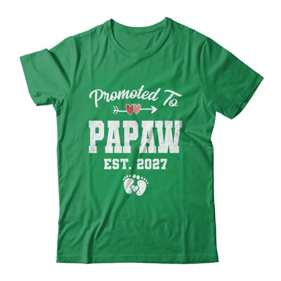 Promoted To Papaw Est 2027 Funny First Time Fathers Day Shirt & Hoodie | siriusteestore