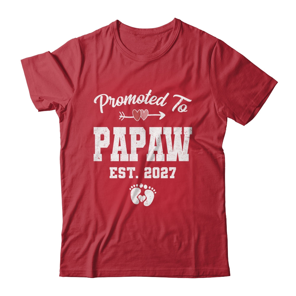 Promoted To Papaw Est 2027 Funny First Time Fathers Day Shirt & Hoodie | siriusteestore