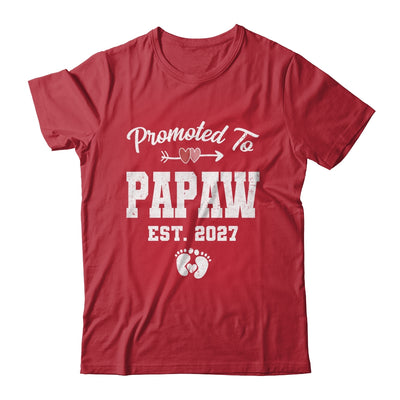 Promoted To Papaw Est 2027 Funny First Time Fathers Day Shirt & Hoodie | siriusteestore