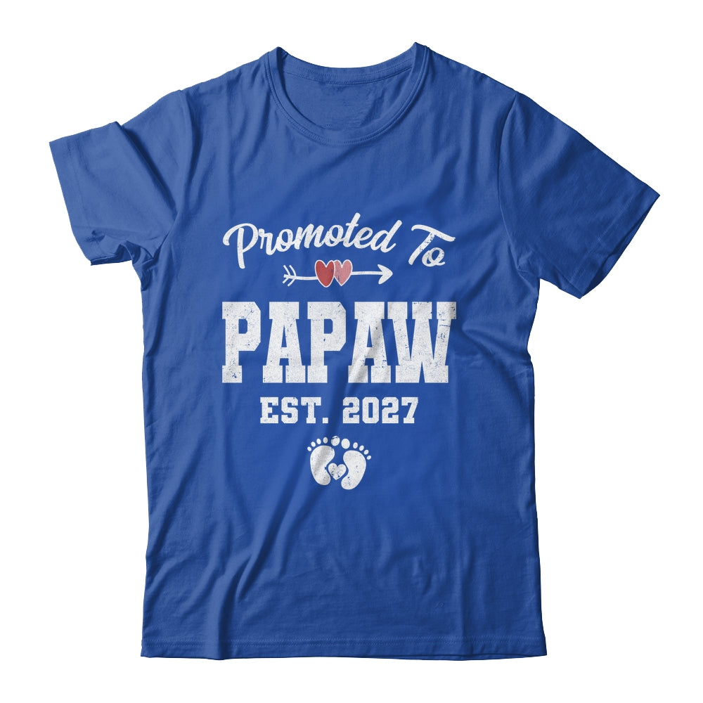 Promoted To Papaw Est 2027 Funny First Time Fathers Day Shirt & Hoodie | siriusteestore