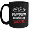 Promoted To Pawpaw Again 2025 Pregnancy Announcement Mug | siriusteestore