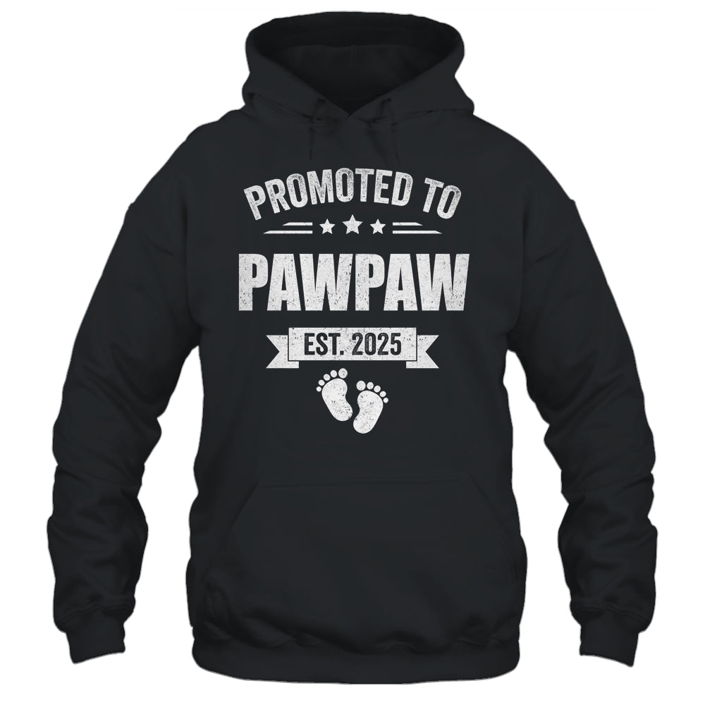 Promoted To Pawpaw Est 2025 Fathers Day First Time New Shirt & Hoodie | siriusteestore