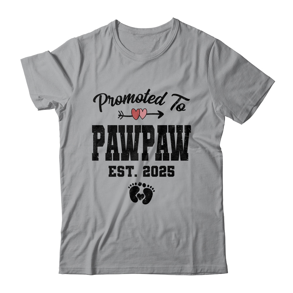 Promoted To Pawpaw Est 2025 First Time Fathers Day Shirt & Hoodie | siriusteestore