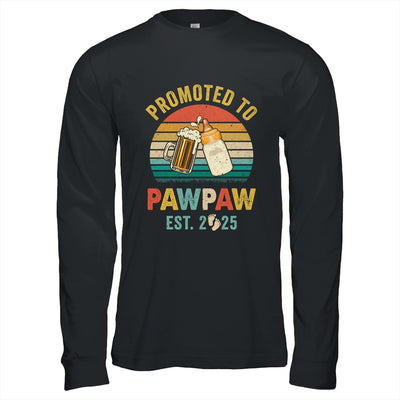Promoted To Pawpaw Est 2025 Vintage New Pawpaw Fathers Day Shirt & Hoodie | siriusteestore