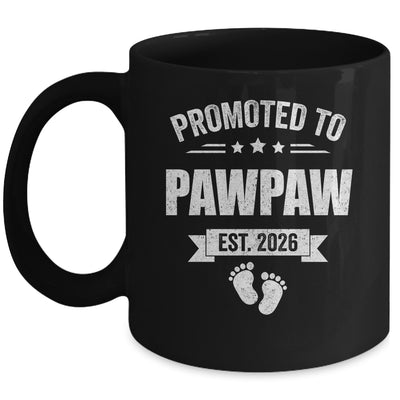 Promoted To Pawpaw Est 2026 Fathers Day First Time New Mug | siriusteestore