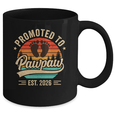 Promoted To Pawpaw Est 2026 Grandparents Baby Announcement Mug | siriusteestore