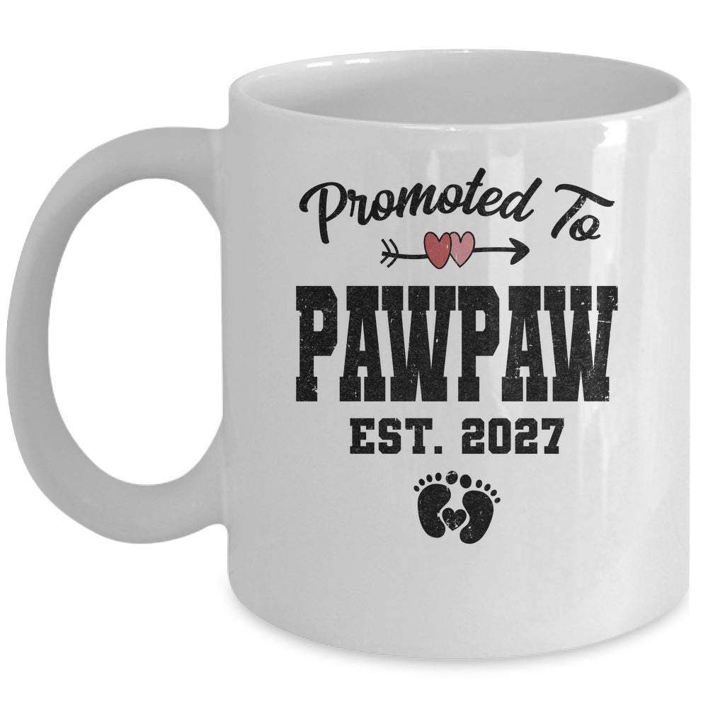 Promoted To Pawpaw Est 2027 First Time Fathers Day Mug | siriusteestore