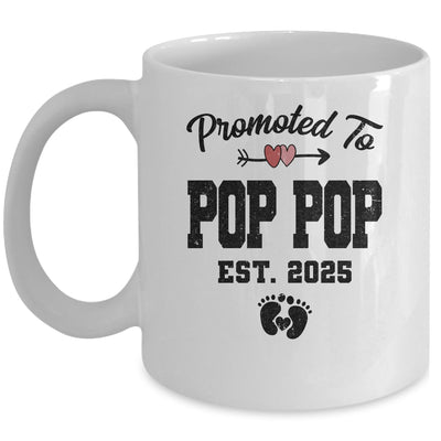 Promoted To Pop Pop Est 2025 First Time Fathers Day Mug | siriusteestore