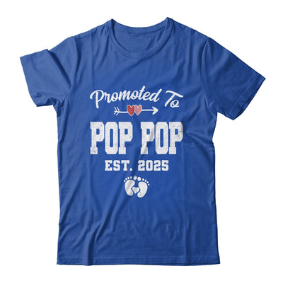 Promoted To Pop Pop Est 2025 Funny First Time Fathers Day Shirt & Hoodie | siriusteestore