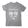 Promoted To Pop Pop Est 2025 Funny First Time Fathers Day Shirt & Hoodie | siriusteestore
