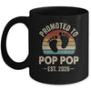Promoted To Pop Pop Est 2026 Fathers Day Vintage Mug | siriusteestore