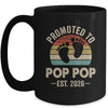 Promoted To Pop Pop Est 2026 Fathers Day Vintage Mug | siriusteestore