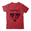 Promoted To Pop Pop Est 2026 First Time Fathers Day Shirt & Hoodie | siriusteestore