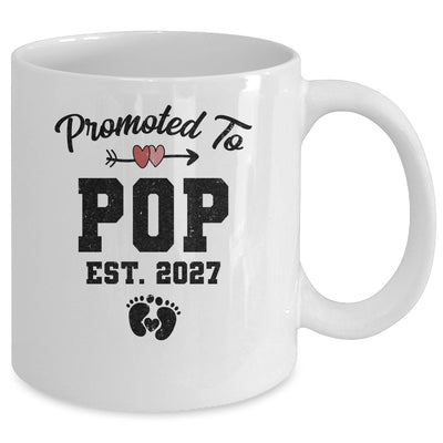 Promoted To Pop Pop Est 2027 First Time Fathers Day Mug | siriusteestore