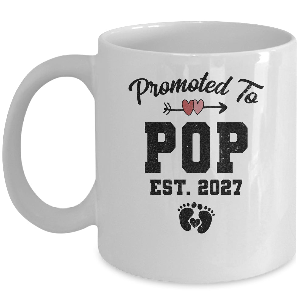 Promoted To Pop Pop Est 2027 First Time Fathers Day Mug | siriusteestore