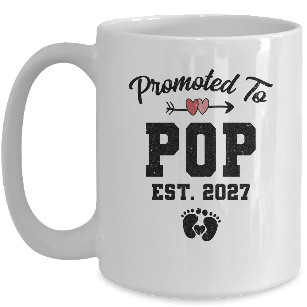 Promoted To Pop Pop Est 2027 First Time Fathers Day Mug | siriusteestore