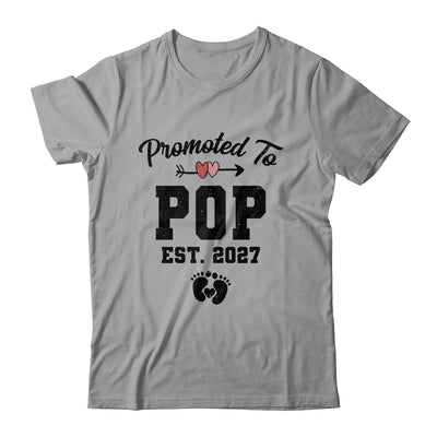 Promoted To Pop Pop Est 2027 First Time Fathers Day Shirt & Hoodie | siriusteestore