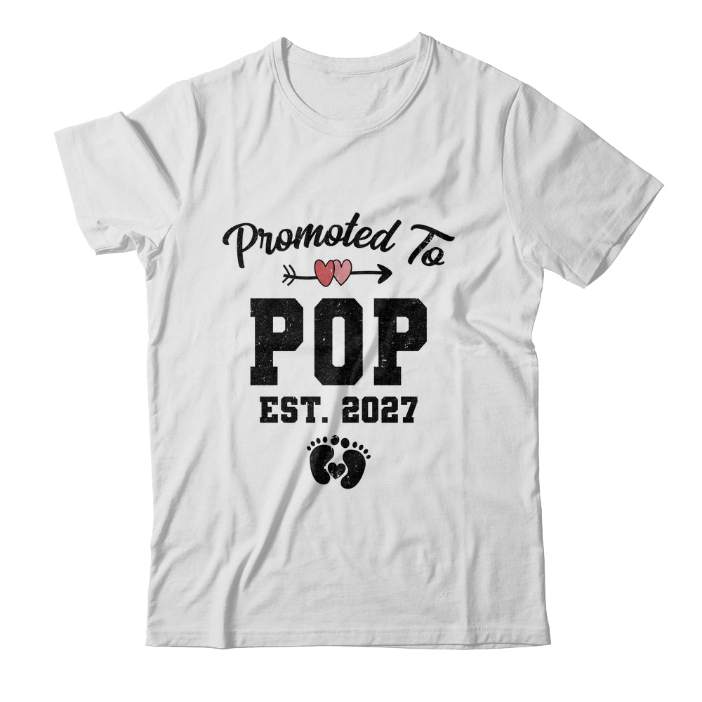 Promoted To Pop Pop Est 2027 First Time Fathers Day Shirt & Hoodie | siriusteestore