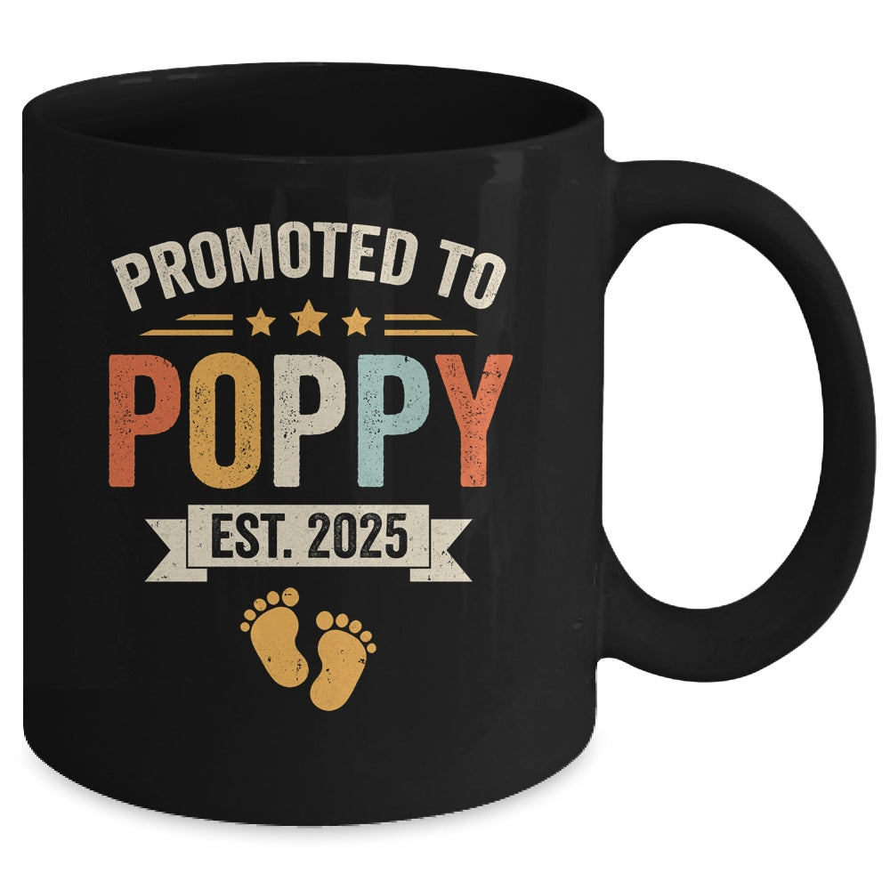 Promoted To Poppy 2025 Retro Soon To Be Poppy Est 2025 Mug | siriusteestore