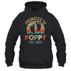 Promoted To Poppy Est 2025 Fathers Day Vintage Shirt & Hoodie | siriusteestore
