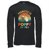 Promoted To Poppy Est 2025 Vintage New Poppy Fathers Day Shirt & Hoodie | siriusteestore