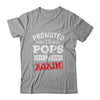 Promoted To Pops Again 2026 Pregnancy Announcement Shirt & Hoodie | siriusteestore