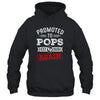 Promoted To Pops Again 2026 Pregnancy Announcement Shirt & Hoodie | siriusteestore