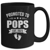 Promoted To Pops Est 2025 Fathers Day First Time New Pops Mug | siriusteestore